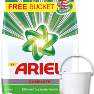 Ariel Detergent Powder 3Kg +Free Bucket Worth Rs.299