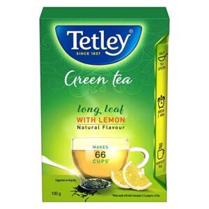 Tetley Long Leaf Green Tea Lemon 100g