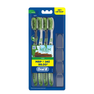 Oral-B 123 Toothbrush with Neem Extract – Soft
