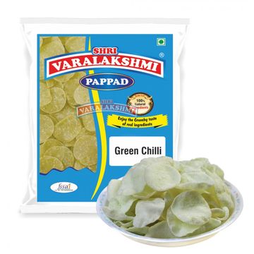 Varalakshmi Pappad Green Chilli 500g