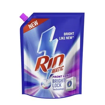 Rin Detergent Liquid Matic Front Load 2Ltr Pouch