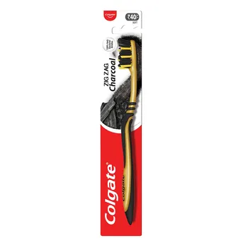 Colgate ZigZag Charcoal Soft Bristle Toothbrush