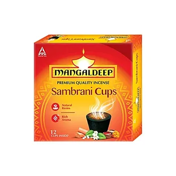 Mangaldeep Sambrani Cups 12 Cups