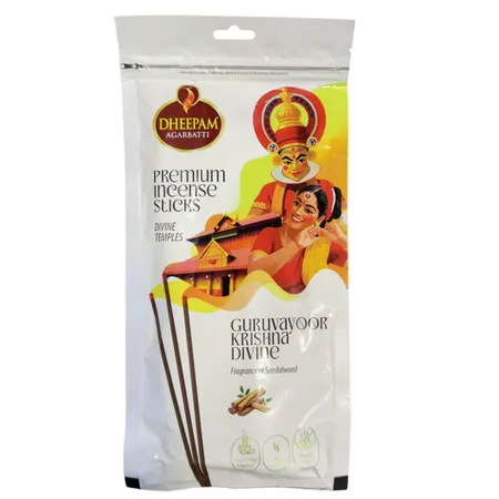 Dheepam Agarbatti Guruvayoor Krishna Divine Premium Incense Sticks 100g