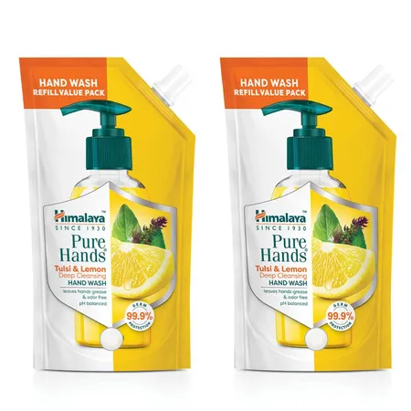 Himalaya Pure Hands Tulsi & Lemon Hand Wash 675 ml (Pack of 2)