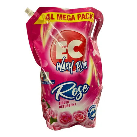 EC Wash Plus Rose Liquid Detergent 4 L