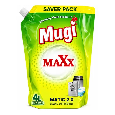 Mugi Maxx Matic 2.0 Liquid Detergent 4 Kg Pouch